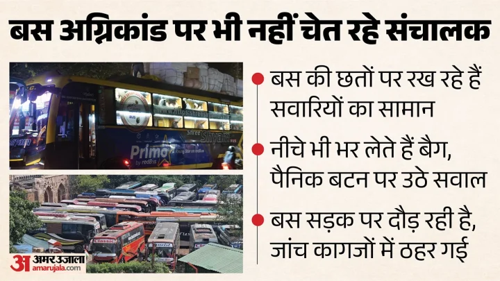 ग्राउंड रिपोर्ट: ‘भाई जी! एडवांस टिकट तो बुक करवाओ, कितना भी सामान हो, बस पर लाद लेंगे’; नीचे से छत तक भरा माल