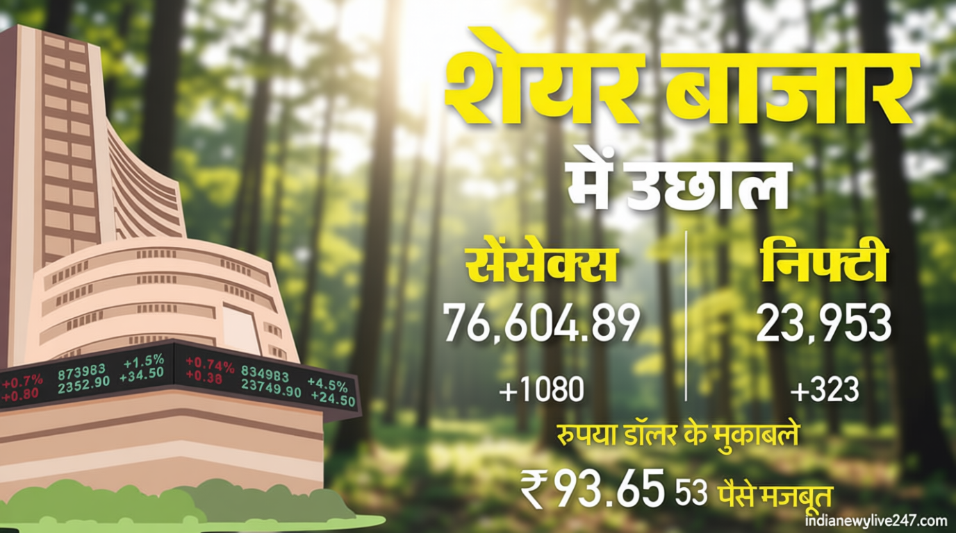 The Bonus Market News: हरे निशान पर सेंसेक्स-निफ्टी; शुरुआती कारोबार में डॉलर के मुकाबले रुपया 53 पैसे मजबूत