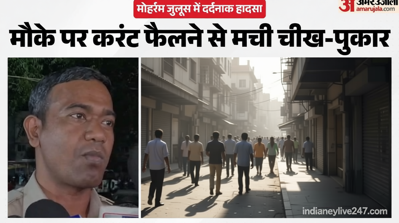 मोहर्रम जुलूस में बड़ा हादसा: रतलाम में हाईटेंशन लाइन से ताजिया टकराया; दो लोगों की मौत; 15 झुलस गए
