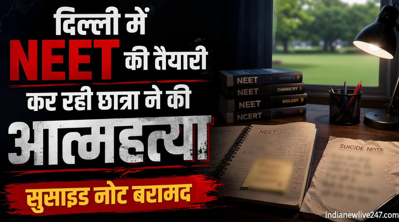 नीट की तैयारी कर रही छात्रा ने दी जान: सुसाइड नोट में मां-बाप से मांगी माफी, लिखा- उम्मीदों पर खरी न उतर पाई