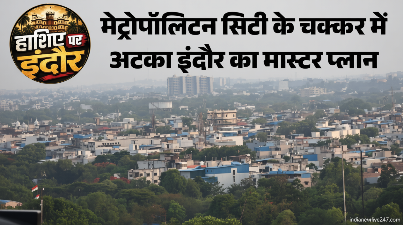 इंदौर हाशिए पर: मेट्रोपॉलिटन सिटी बनने से पहले मास्टर प्लान पर ब्रेक, बढ़ रही अवैध बसाहट; विकास भी प्रभावित