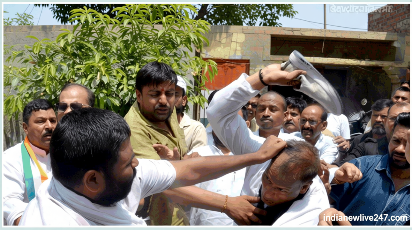 UP: राष्ट्रीय सचिव के सामने कांग्रेसियों में मारपीट, जमकर जूतम-पैजार, कार्यकर्ताओं में टकराव; सामने आया वीडियो