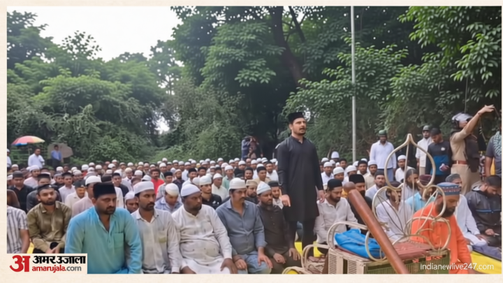 Bhojshala: भोजशाला के पास हुई जुमे की नमाज, SC के आदेश के बाद जिला प्रशासन ने खसरा नंबर 612 पर उपलब्ध कराई जगह