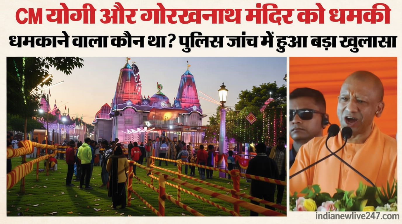 गोरखपुर में सनसनी: CM योगी और गोरखनाथ मंदिर को बम से उड़ाने की धमकी, 15 साल के लड़के ने सीधे DIG को की कॉल