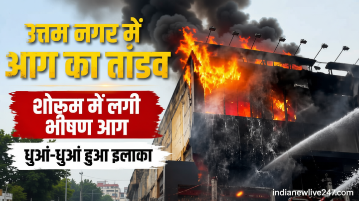Delhi Fire: उत्तम नगर में विजय सेल्स शोरूम धू-धू कर जला, लाखों का सामान जलने की आशंका, दमकलकर्मी मौके पर