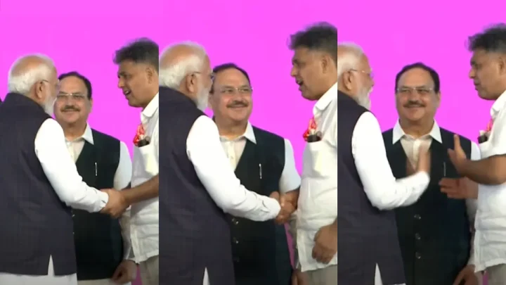 PM Modi Manish Tewari Video: जब कांग्रेस सांसद ने थामा पीएम मोदी का हाथ! गपशप के गवाह बने नड्डा, वीडियो वायरल