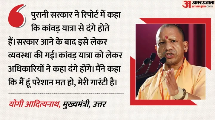 गाजियाबाद को ₹868 करोड़ की सौगात: कांवड़ यात्रा पर सीएम योगी ने विपक्ष को दिया जवाब, बोले- अब मेरी गारंटी है