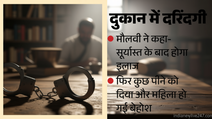 भूत का चक्कर बताकर लूटी इज्जत: मौलवी ने दुकान पर बुलाया, फिर बेहोश कर किया सामूहिक दुष्कर्म, पांच नामजद